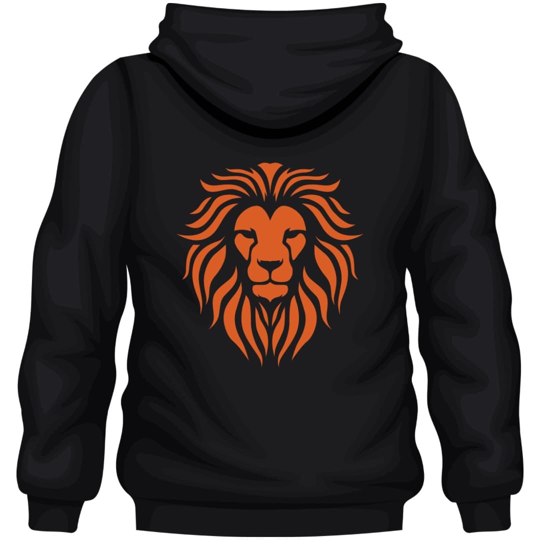 Black Unisex Lion Hoodie alt