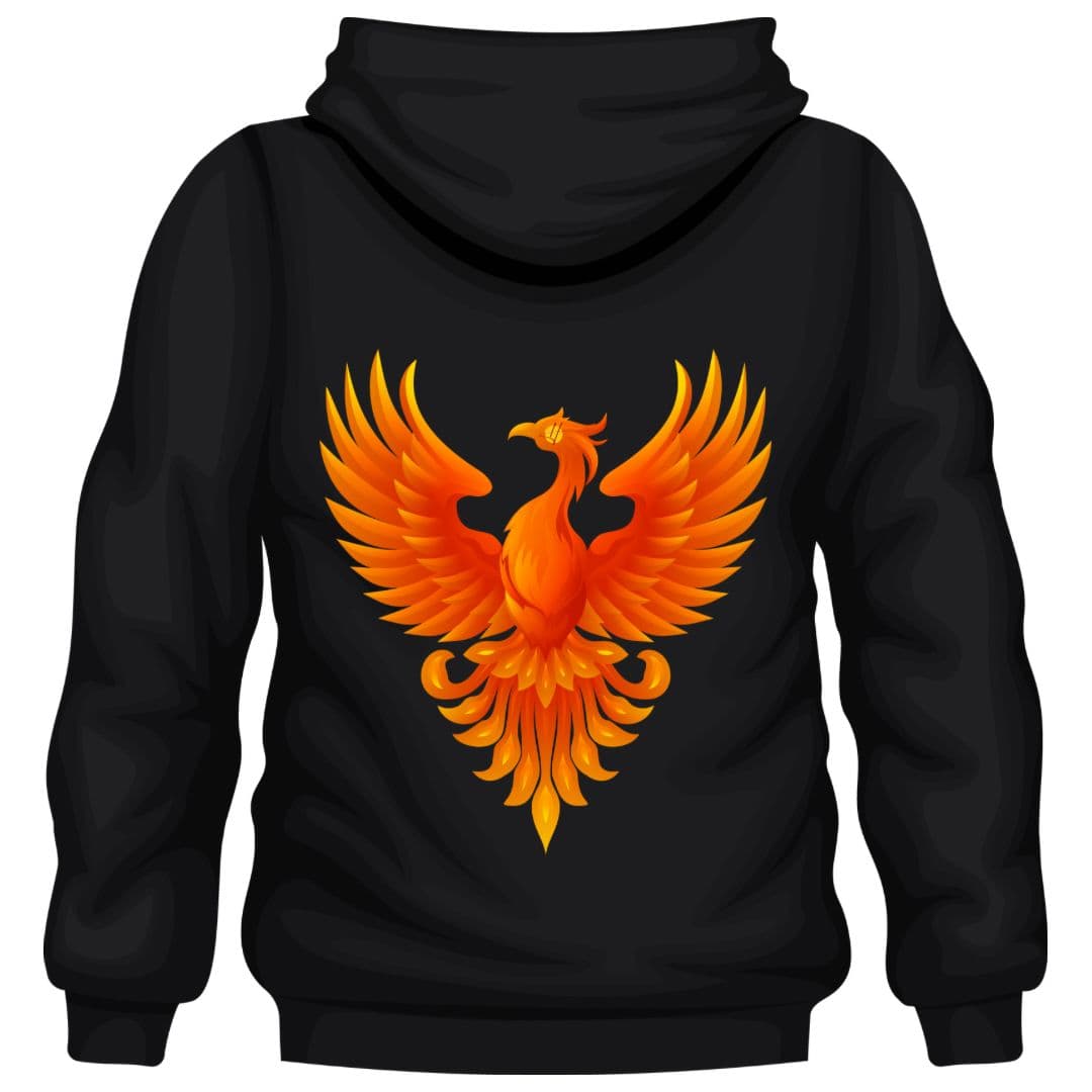 Black Unisex Phoenix Hoodie alt