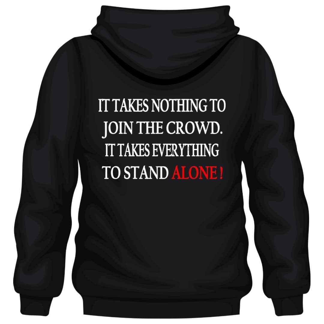 Black Unisex Standalone Hoodie alt