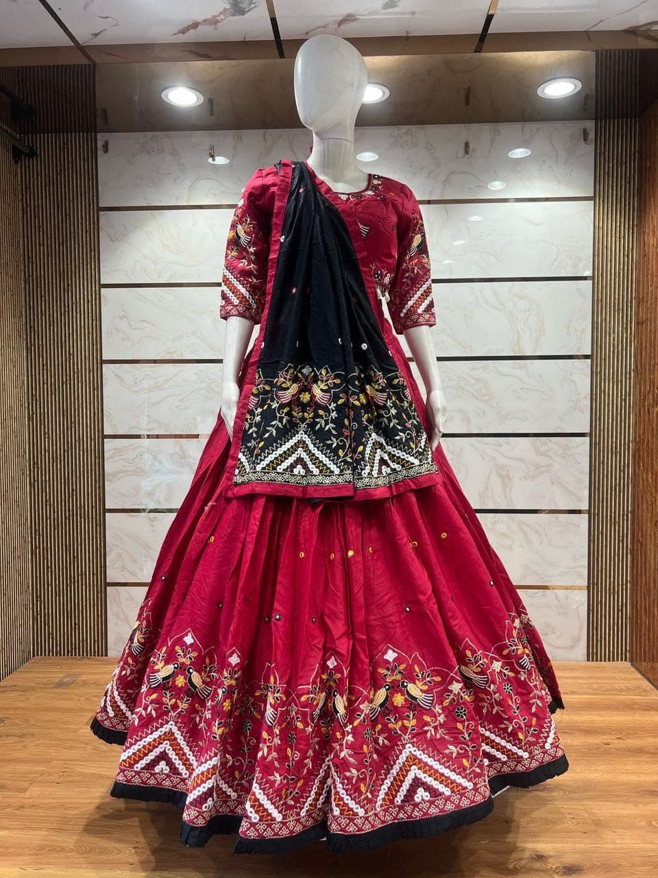 Double Chakli Multi Base Work Chaniya Choli