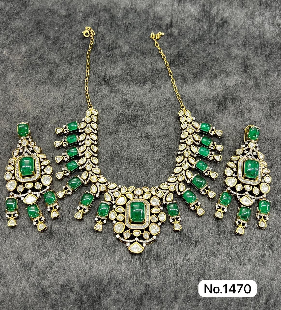 Green Kundan Jewellery Set