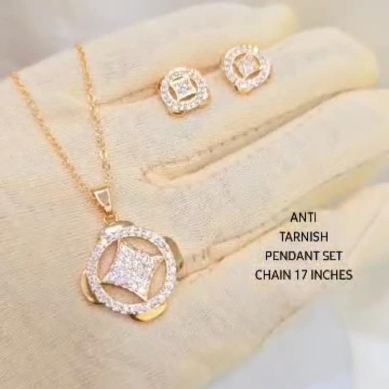 Anti Tarnish Pendant Set