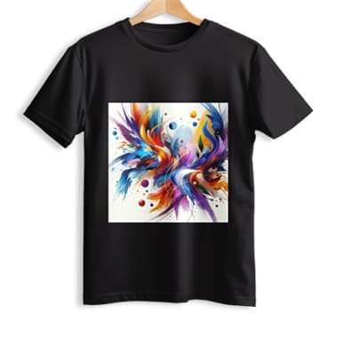 Black Cosmic Phoenix T-Shirt