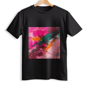 Black Crimson Cascade T-Shirt