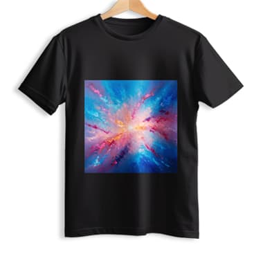 Black Nova Whisper Bloom T-Shirt